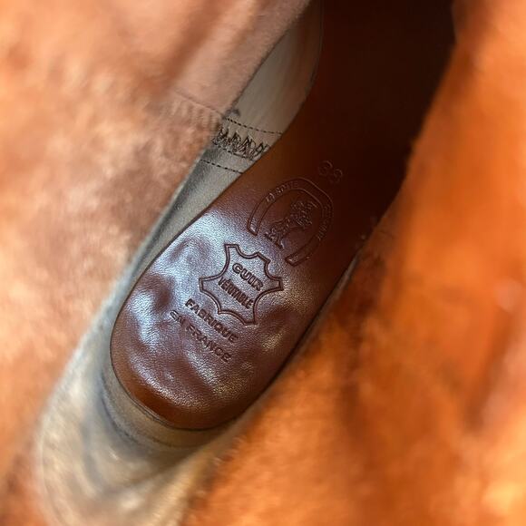 La Botte Gardiane Handmade Leather Ankle Boots French Heritage Western 38 Camel - Picture 6 of 13